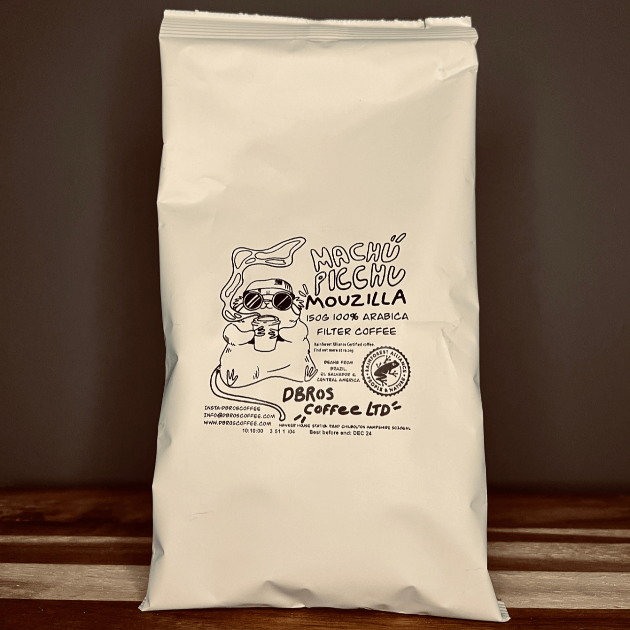 Machu Picchu Mouzilla 300g (2x 150g) Cafetière/Filter Coffee Premium South American Grade