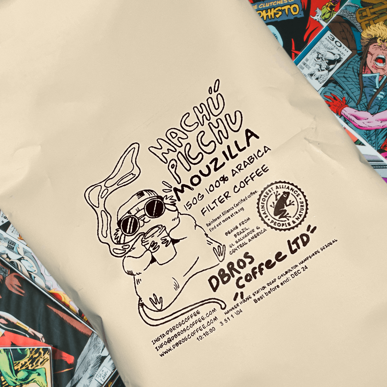 Machu Picchu Mouzilla 300g (2x 150g) Cafetière/Filter Coffee Premium South American Grade