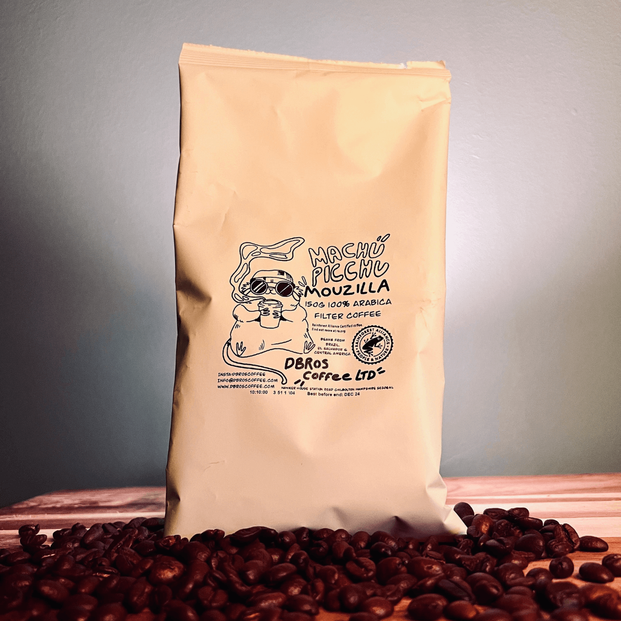 Machu Picchu Mouzilla 300g (2x 150g) Cafetière/Filter Coffee Premium South American Grade